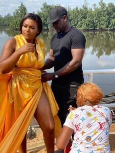 Une image pendant le tournage du clip