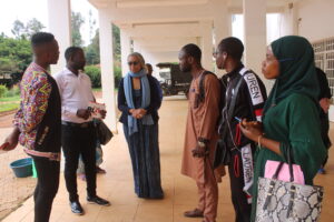Avec Madame le Maire de Foumban
