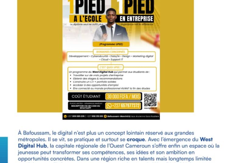 Un Pied à l’école, un pied dans le business: Bienvenue chez West Digital Hub à Bafoussam